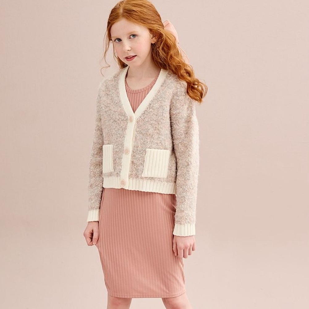 Adyson Parker Cardigan and Sleeveless Knit Dress Set